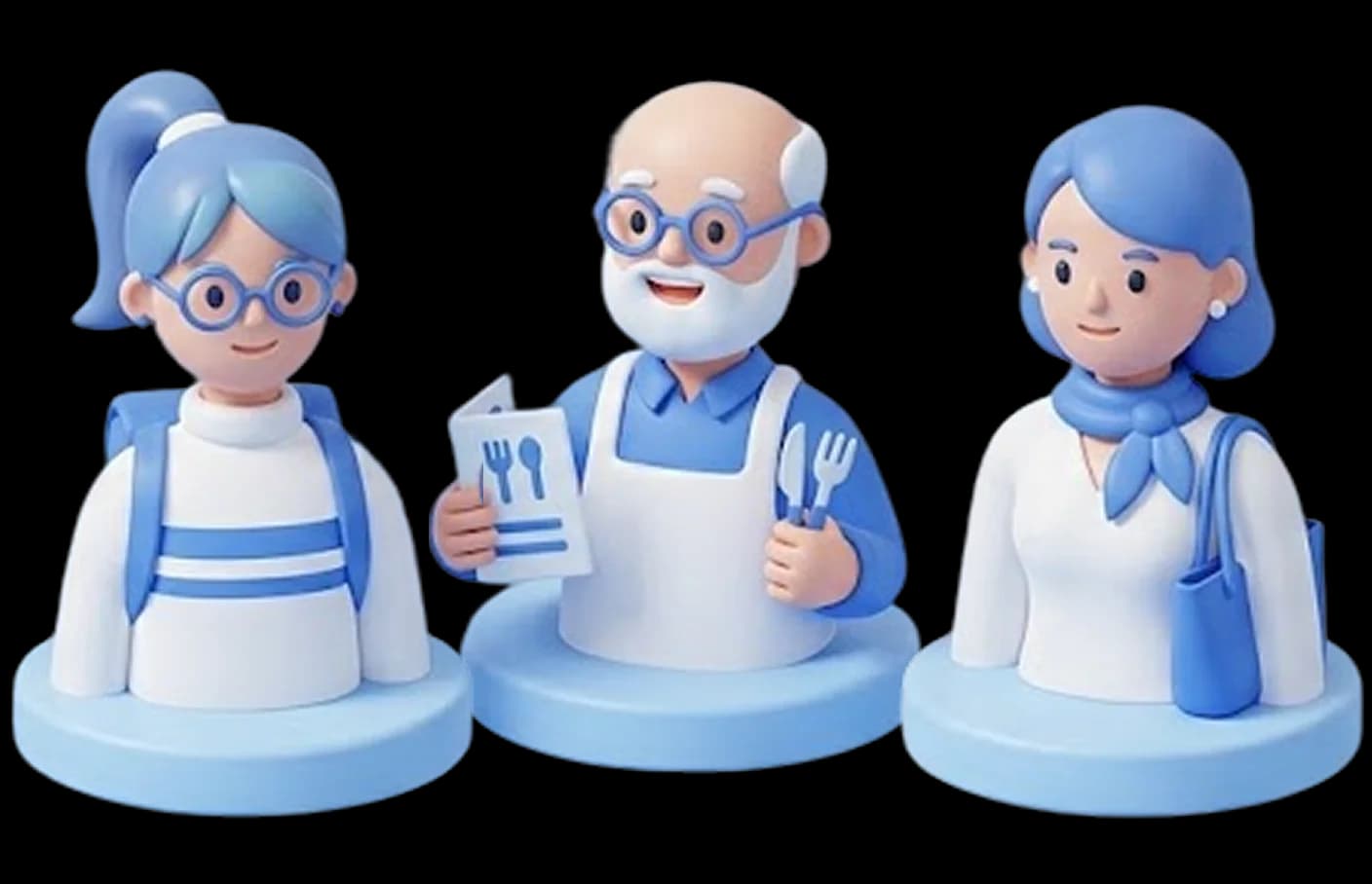 Customer persona figurines